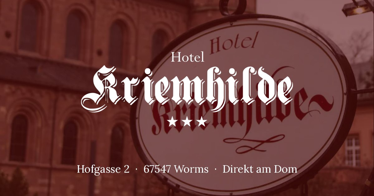 Hotel-Restaurant Kriemhilde in Worms, Germany